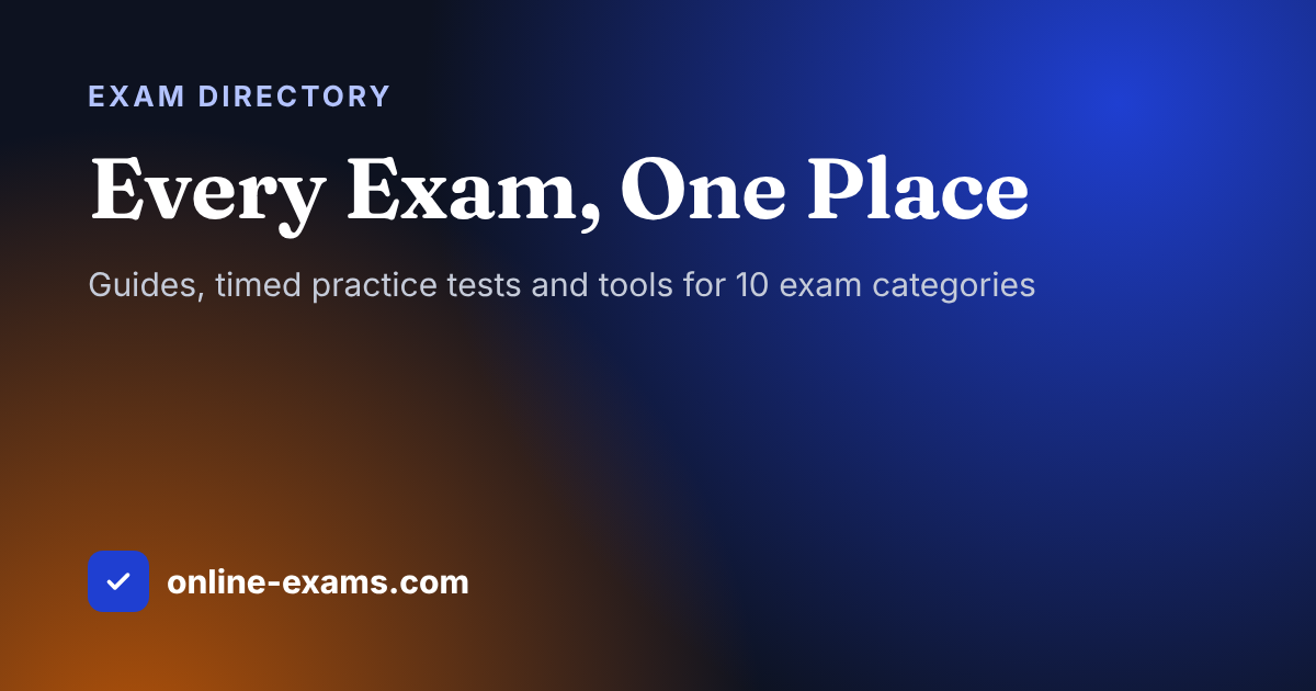 Exam Practic Free Practice Tests: Online Practice Tests by Exam